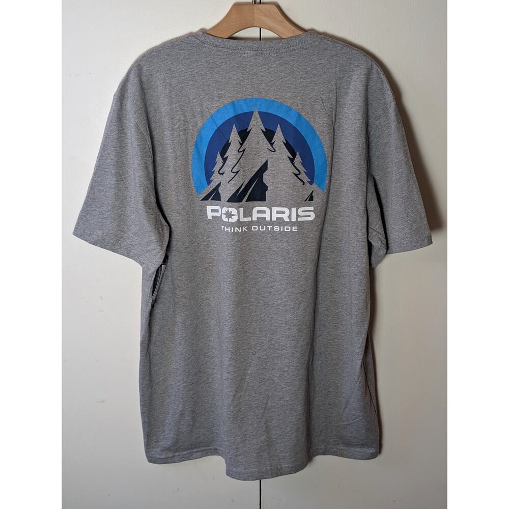 Polaris Mountain Back Graphic Gray T-Shirt XL